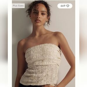 Sarah Hann Juliana Lace Tube Top